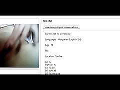 Tifla Serbi pussy tilgħab fuq chatroulette