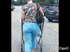 Pawg jiggly fl spandex blu